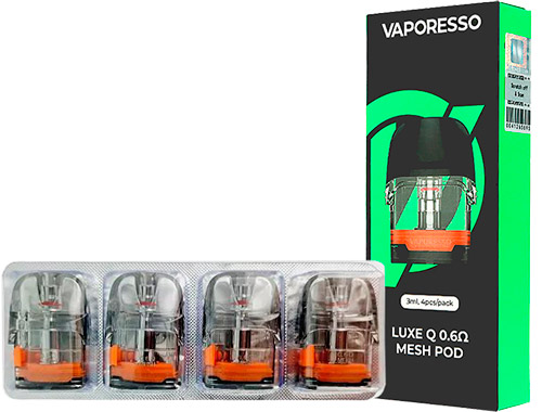 Упаковка из 4 картриджей Vaporesso LUXE Q 0.6Ω MESH POD 3 мл
